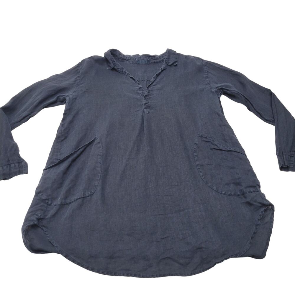 Cp Shades Teton tunic top 100% linen oversized minimalist lagenlook